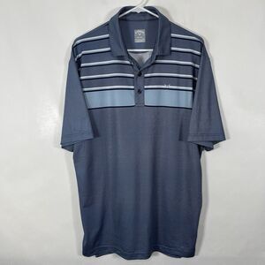 Callaway Opti Dri Golf Polo Shirt Mens Size Medium Blue Striped Short Sleeve